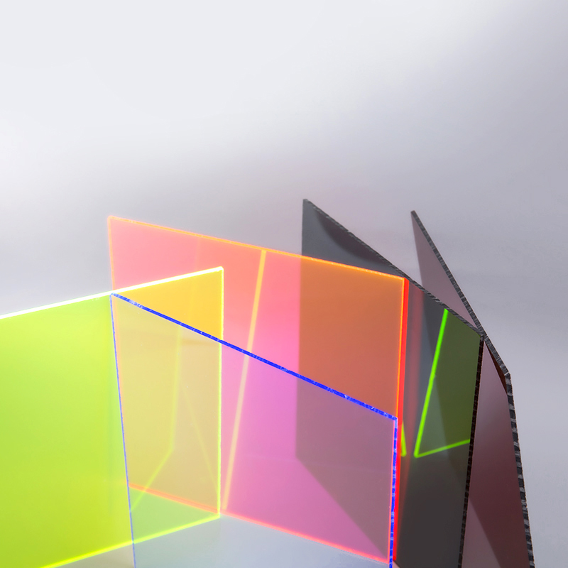 Placa Acrílica Colorida Transparente